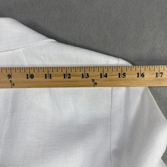 MADEWELL The Larsen Blazer Women Size XS 100% Linen White - Picture 15 of 16